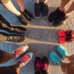 Trendy sneakers shaping urban fashion culture.